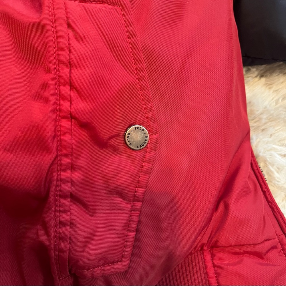 Vintage Reversible Polo Ralph Lauren Navy/ Red Puffer Jacket - Picture 11 of 12